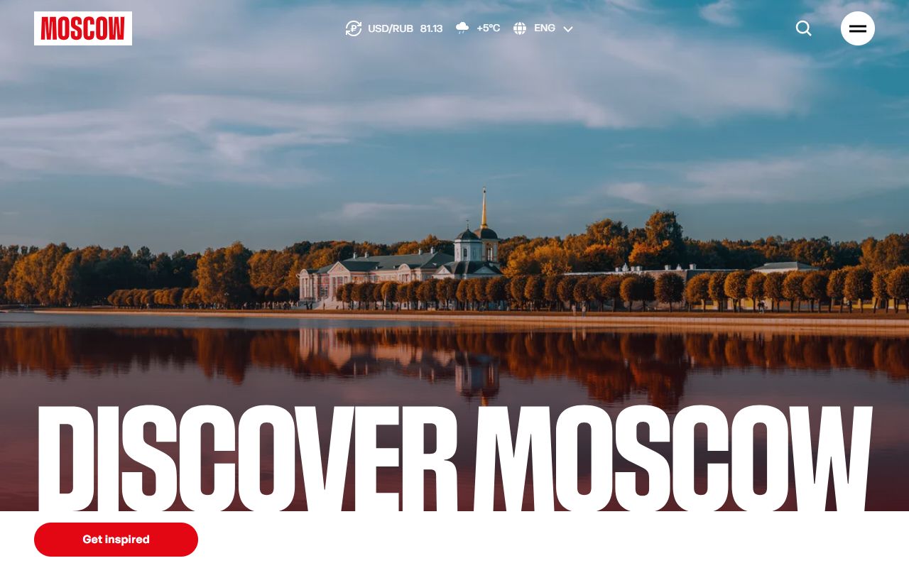 Discover Moscow — снимок сайта