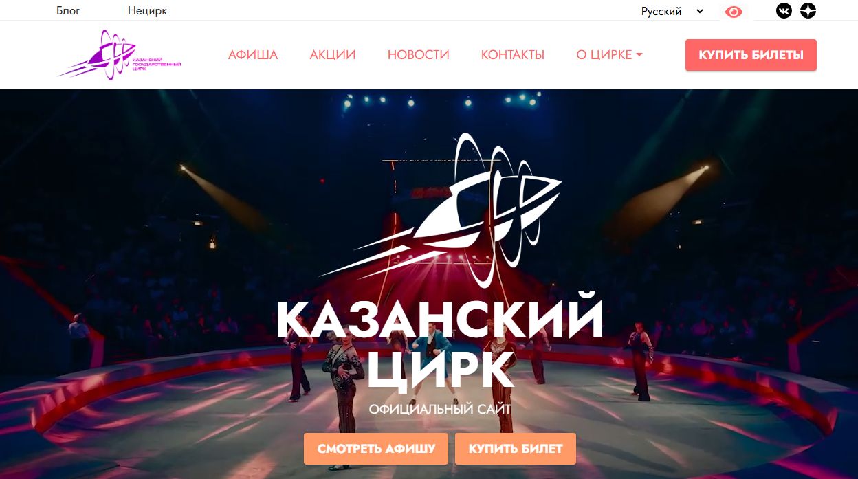 Казанский цирк — снимок сайта