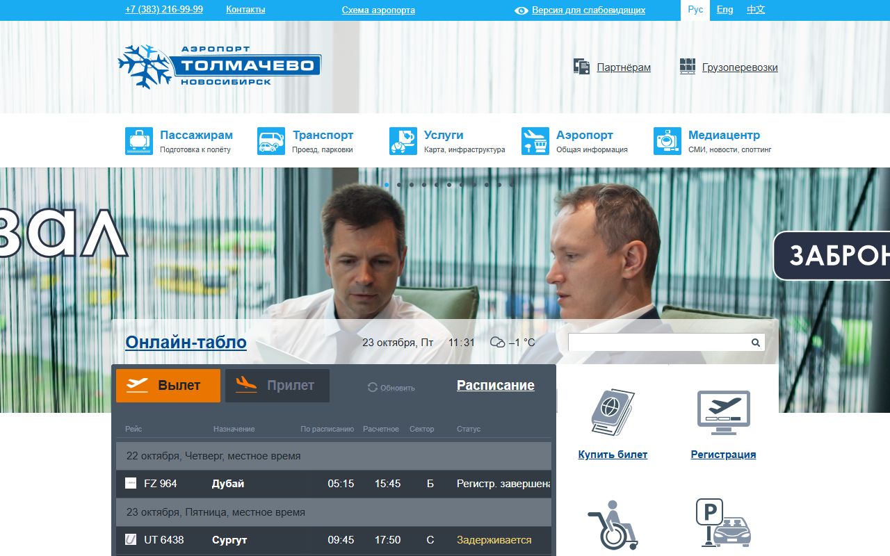 Толмачёво — снимок сайта