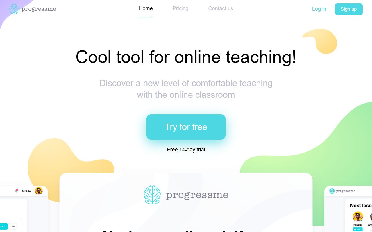 ProgressMe — снимок сайта