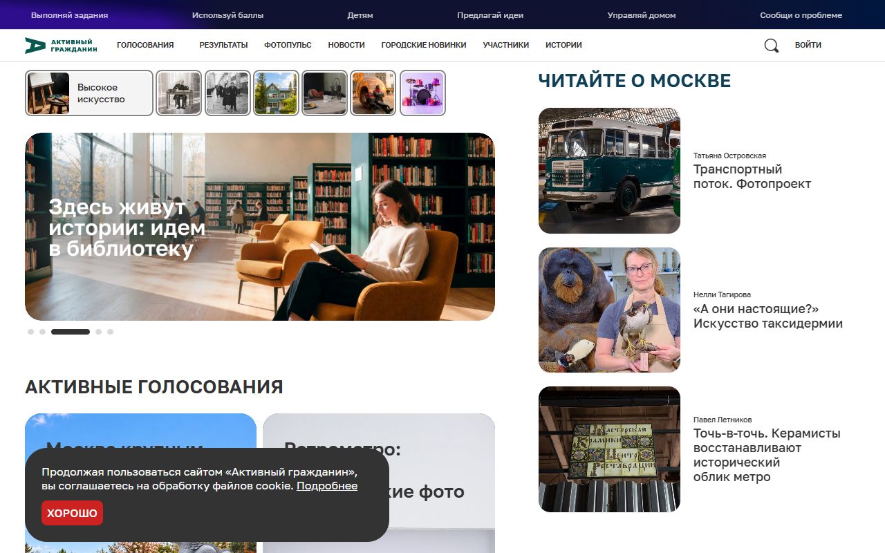 Активный гражданин — снимок сайта